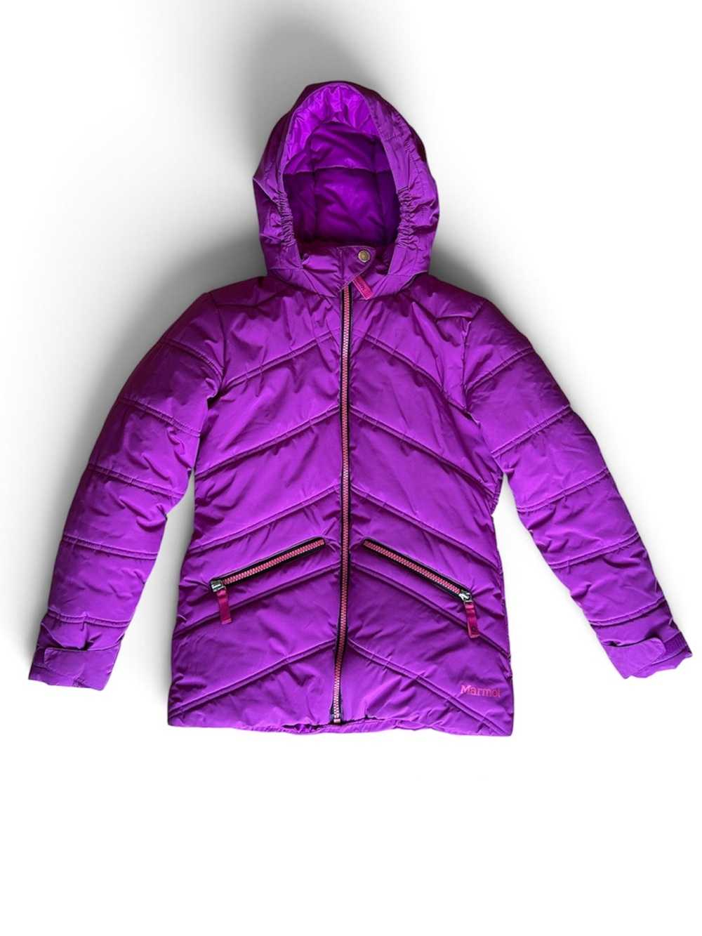 Marmot Girls Medium Purple/Pink Insulated Jacket